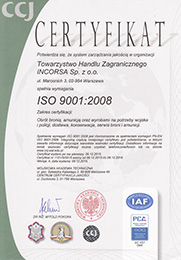 INCORSA ISO 9001 2008 260